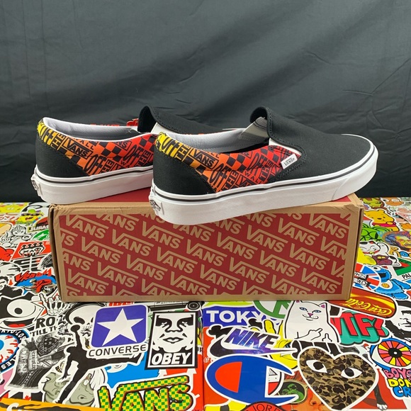 Vans Slip-on Logo Flame In Various Sizes - Picture 3 of 10